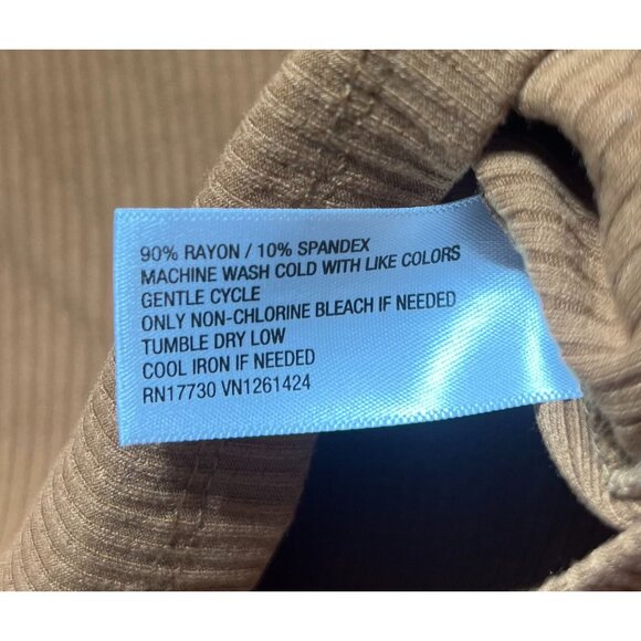 Wild Fable - Women's Long Sleeve Sweetheart Neck Shirt - Brown - Extra Small - Picture 9 of 13